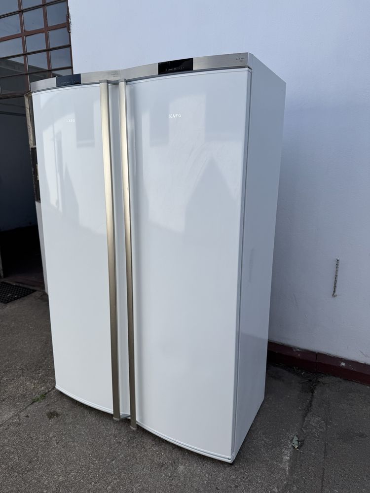 Zestaw Chłodziarka+Zamrażarka AEG No Frost A++ 185cm. Gwarancja