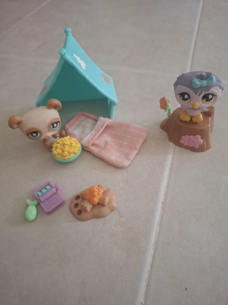 Raro Littlest Pet Shop Portable Collectible Gift Set