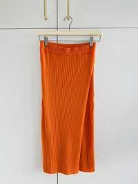 MOHITO pomarańczowy spódnica midi r. M jak nowa