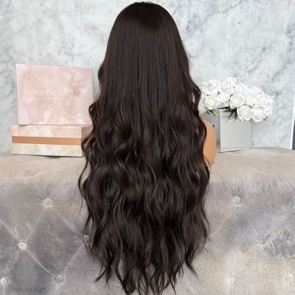 nowa naturalna peruka lace front 100% ludzki włos na co dzien