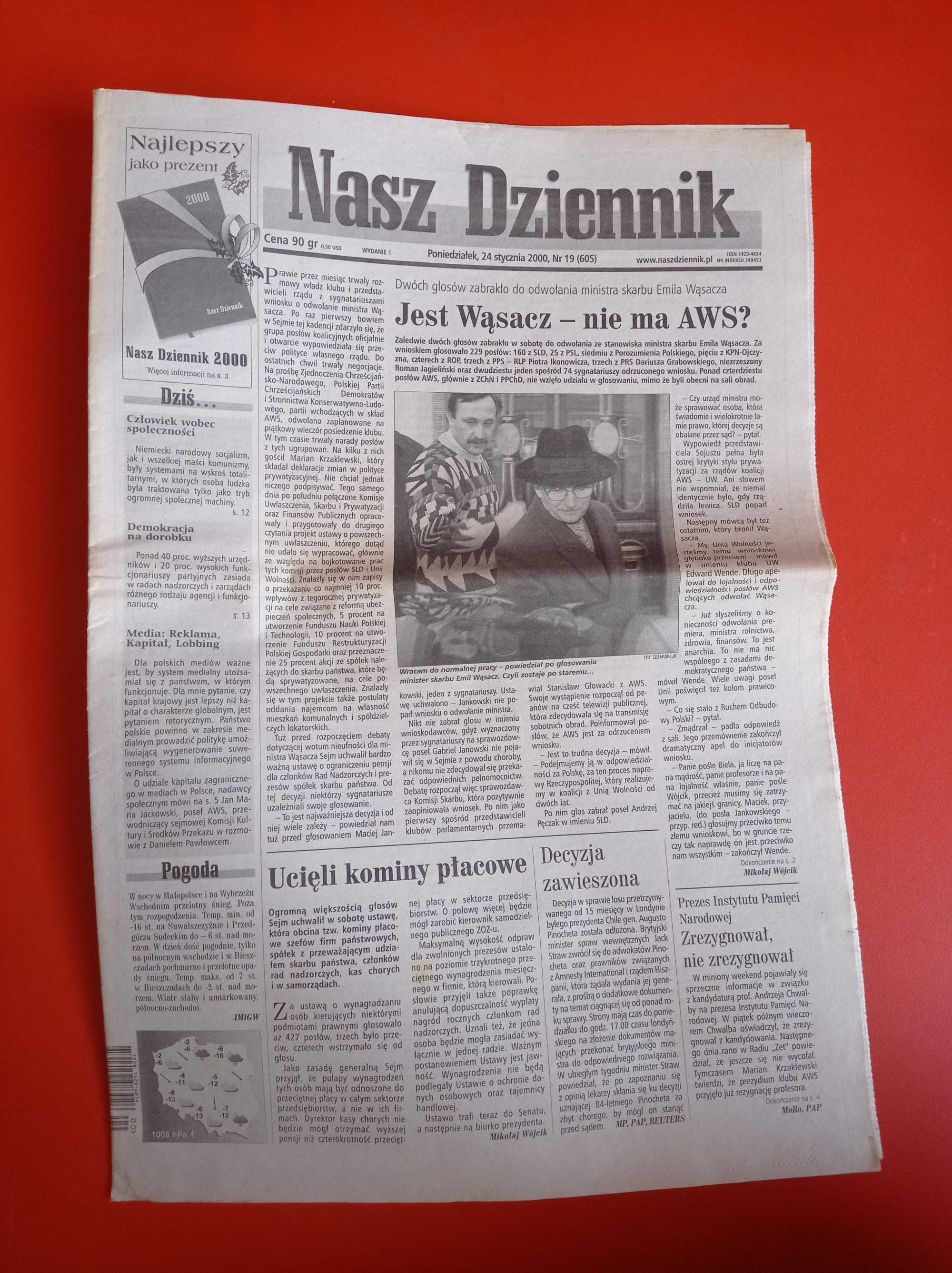 Nasz Dziennik, nr 19/2000, 24 stycznia 2000