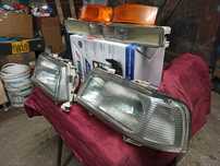 Audi 80 B4 zestaw lamp ze zderzakiem przód