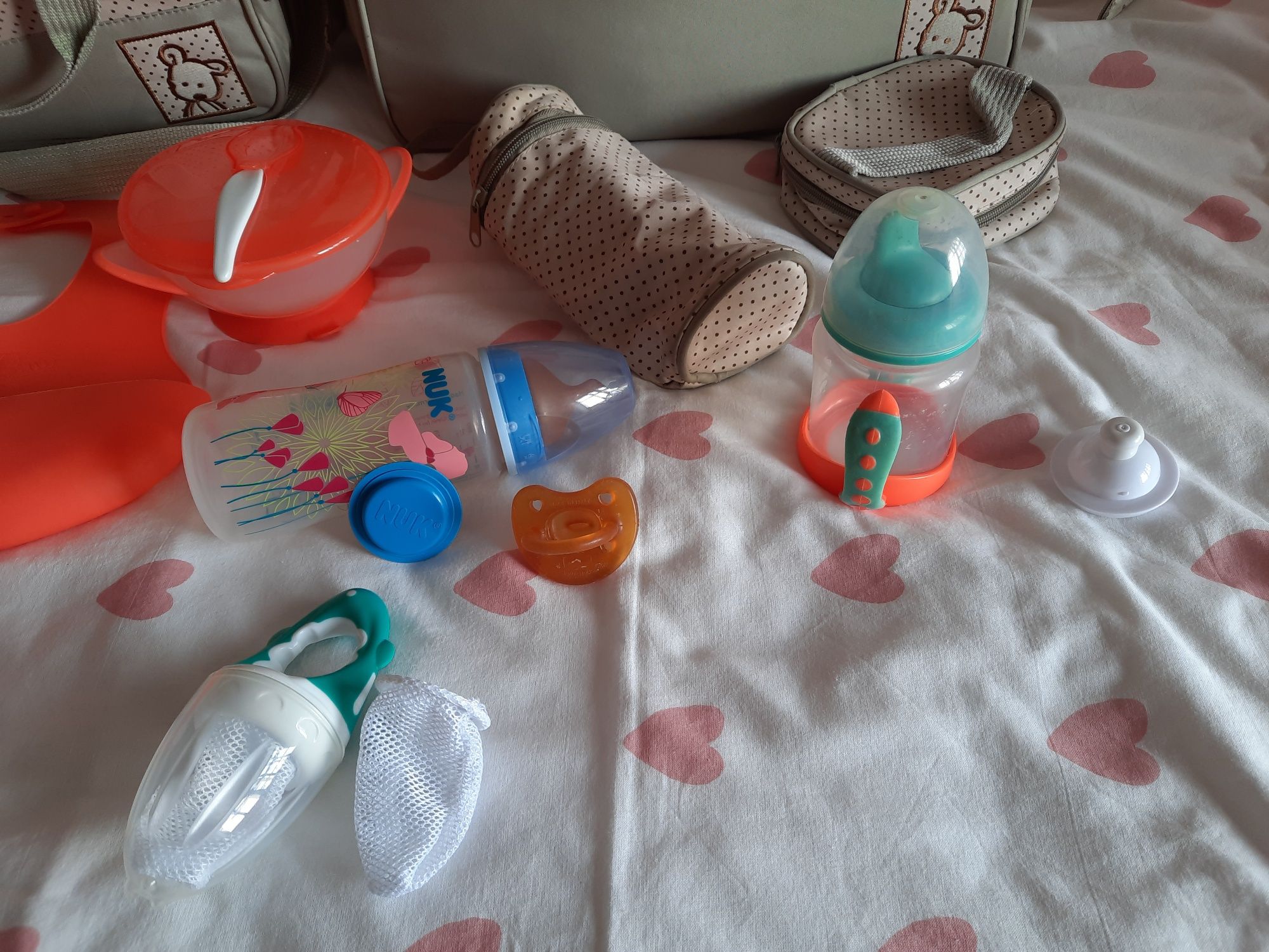 Bolsas, refeição, esterilizador