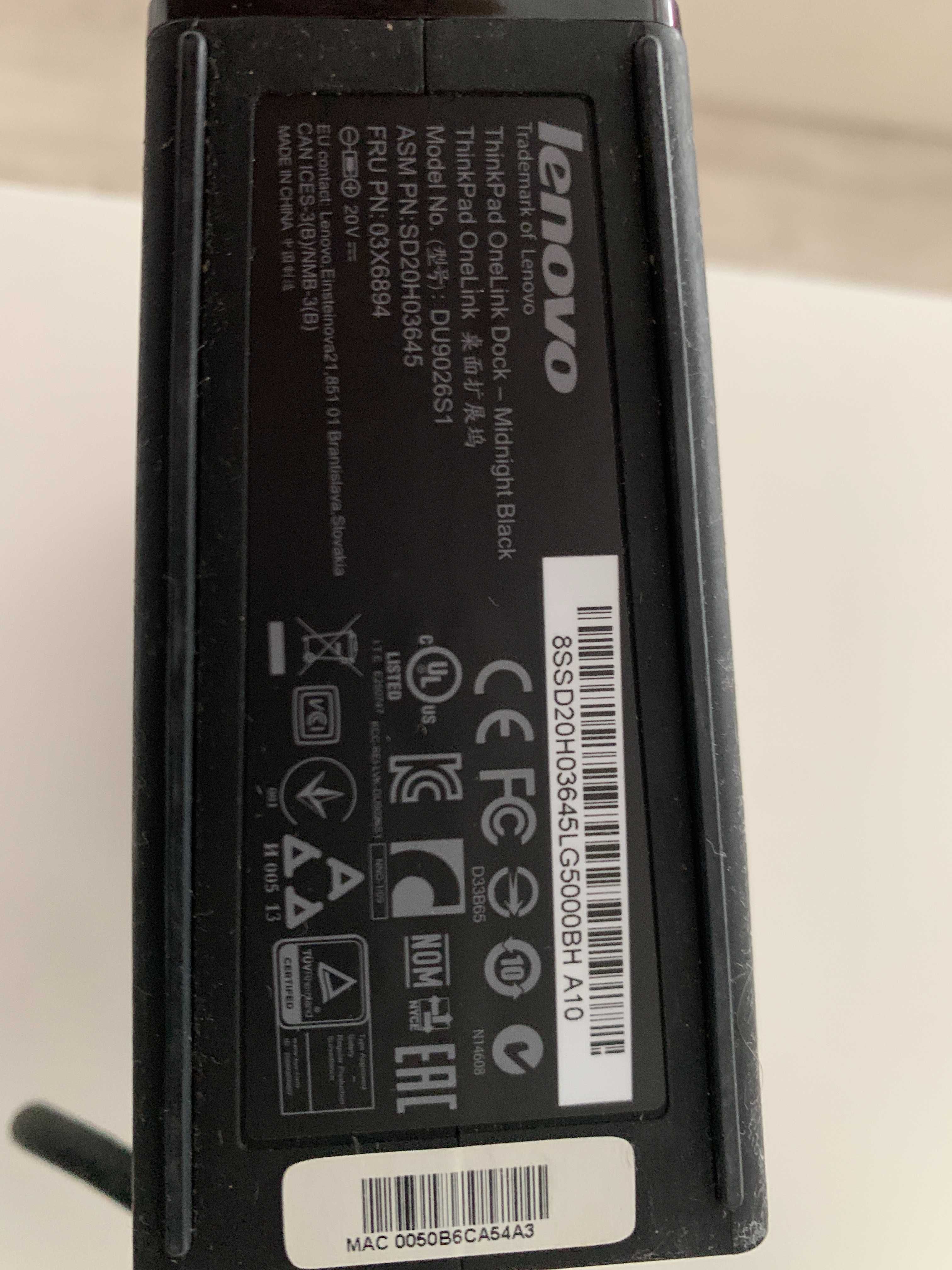 Dock Lenovo ThinkPad OneLink Modelo DU9026S1