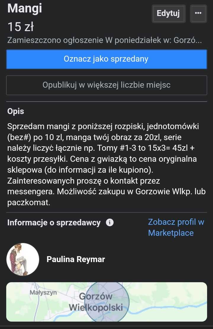 Mangi na sprzedaż