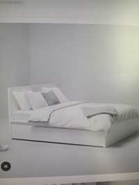 Sprzedam łóżko rama łóżka MALM ze stelażem 160x200 biała