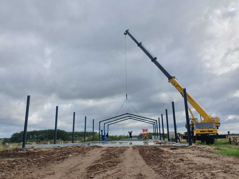 Konstrukcja Hali 18x50x6m 900m2 Konstrukcje stalowe hale PRODUCENT