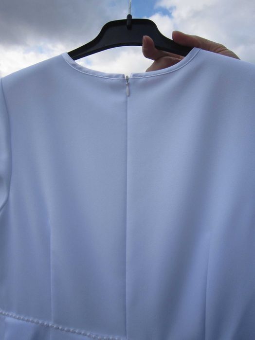 Alba sukienkowa dla dziewczynki z bolerkiem i wiankiem - r. 152