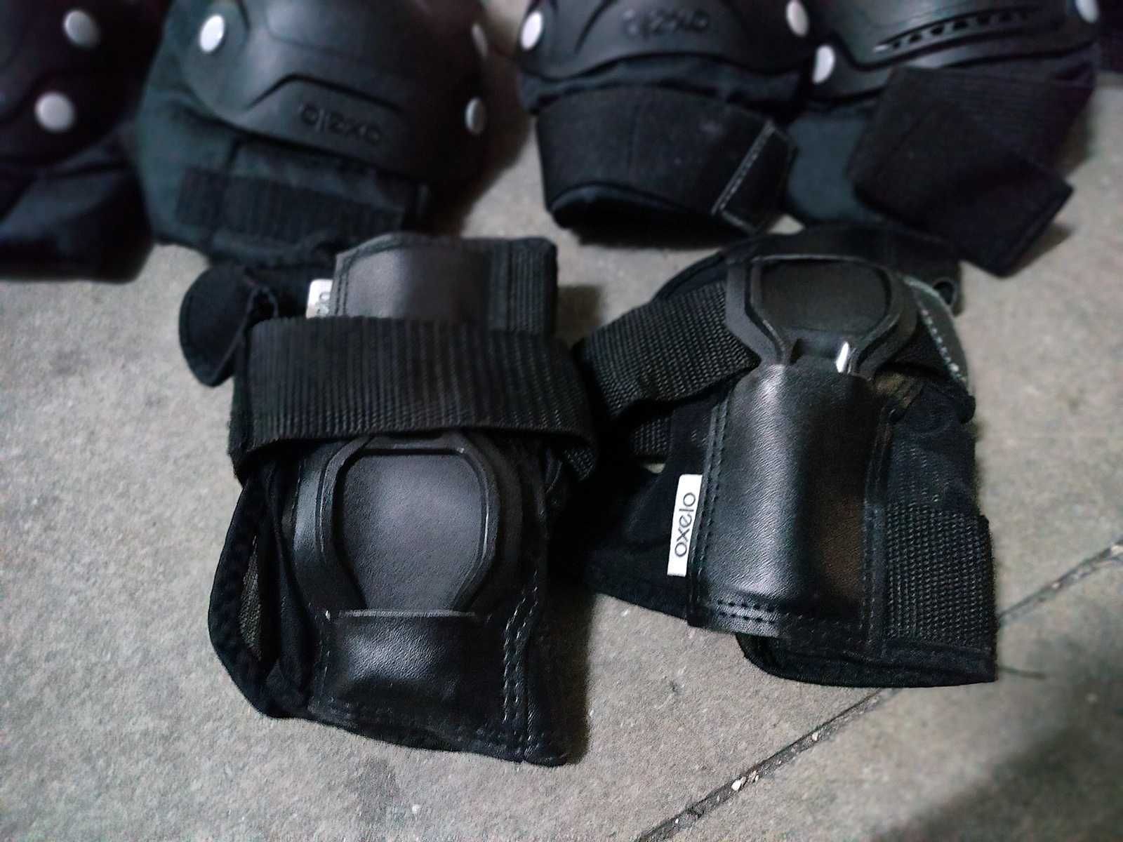 Conjunto Patins + Capacete + Proteções