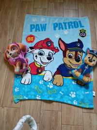 Zestaw kocyk i dwie poduszki psi patrol
