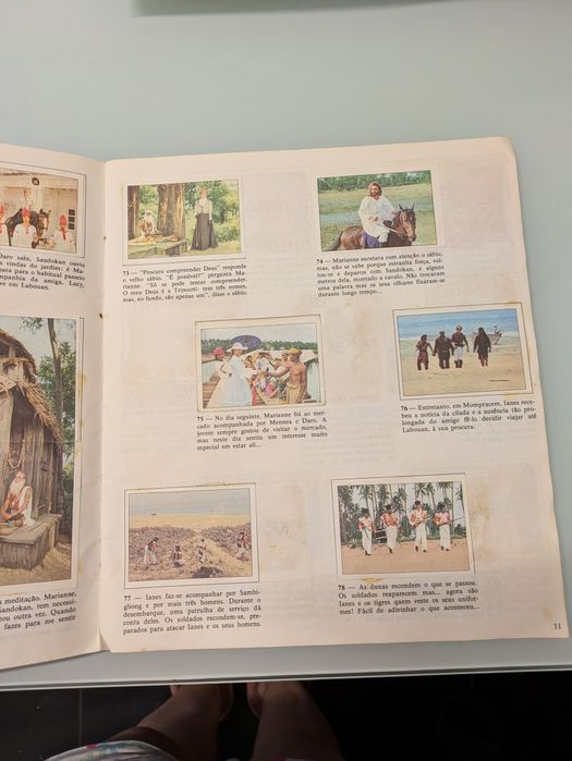 Cadernetas antigas do Sandokan e panorama zoológico