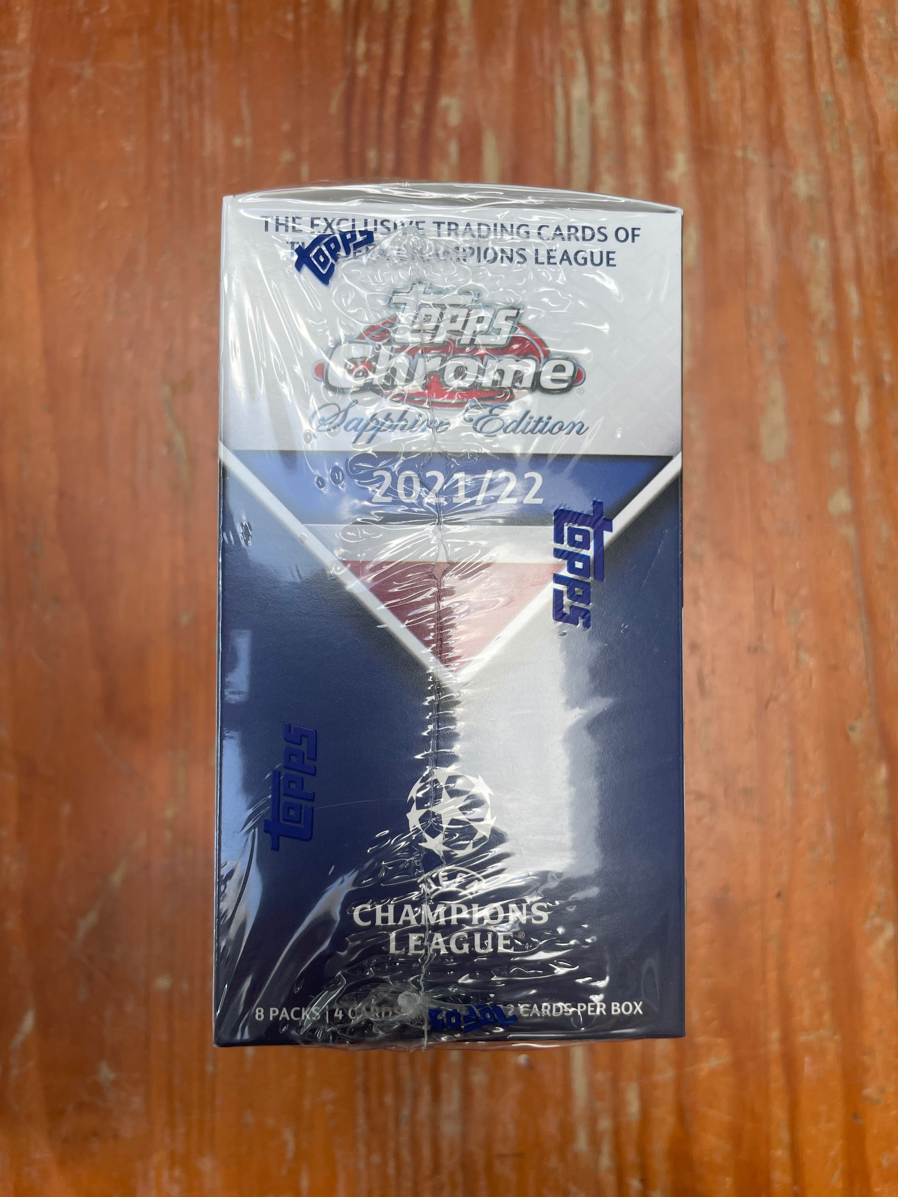 Topps UCL Chrome Sapphire 21-22 caixa lacrada