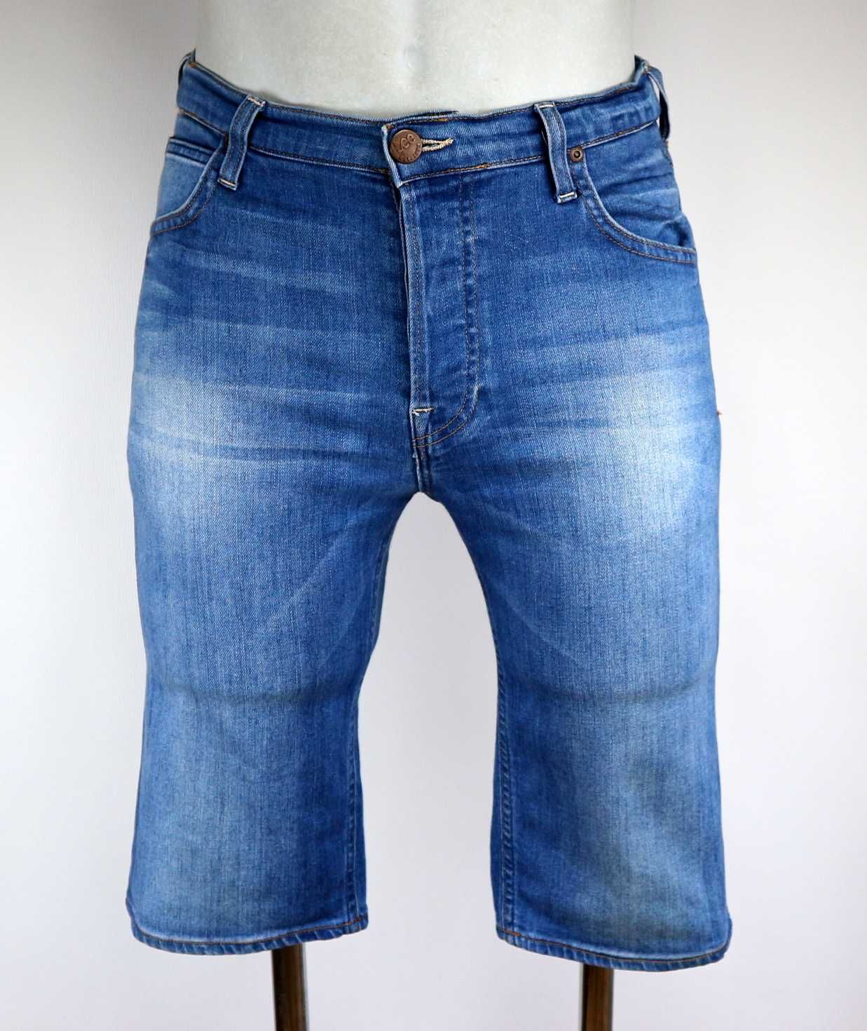 Lee 5 Pocket Short spodenki jeansowe szorty W30 pas 2 x 41 cm
