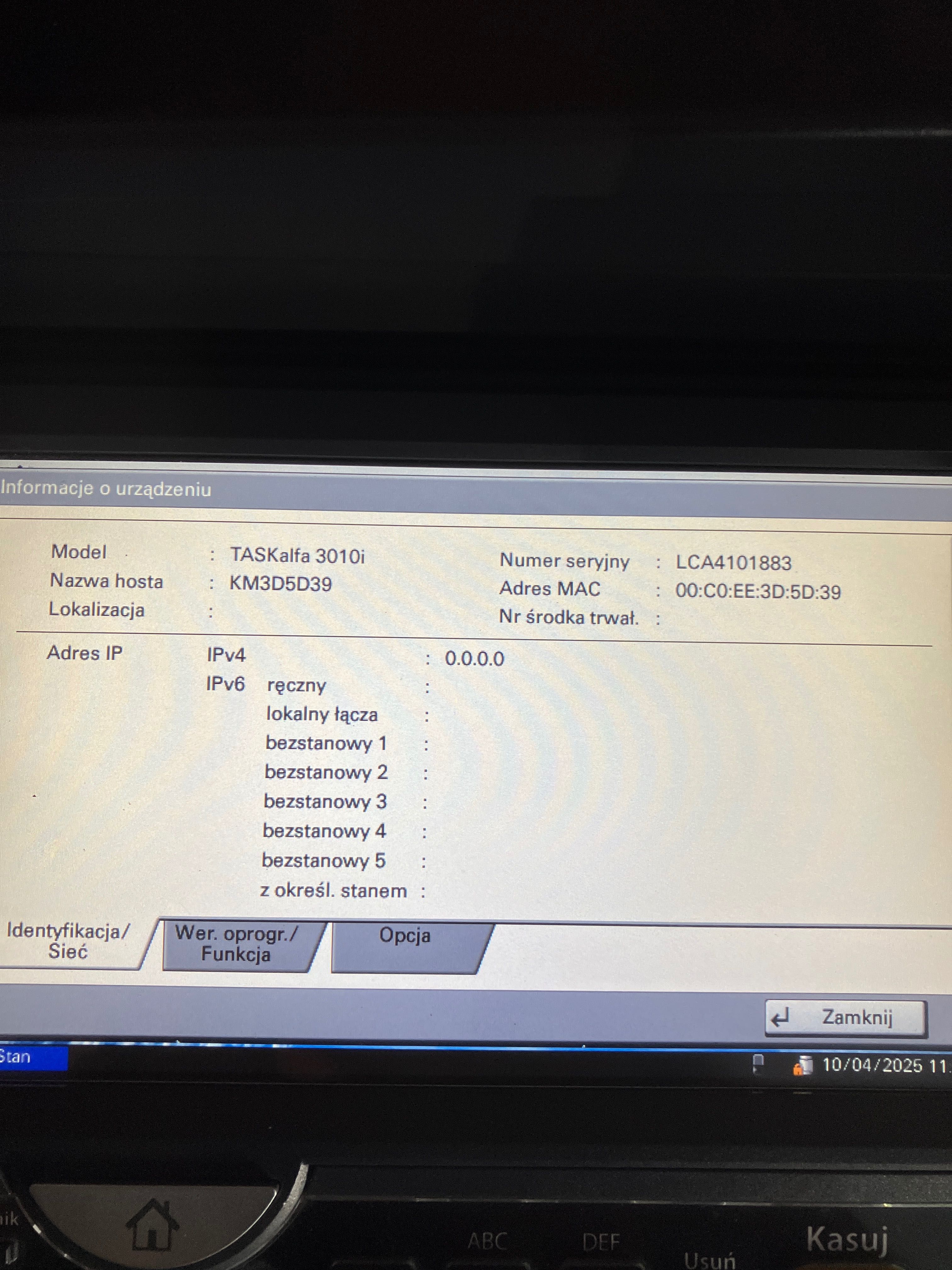 Kopiarka Kyocera TASKalfa 3010i wydruki A3 + finiszer zszywający BDB