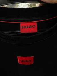 Чорний світшот з червоним Логотипом HUGO | HUGO BOSS. Розмір L