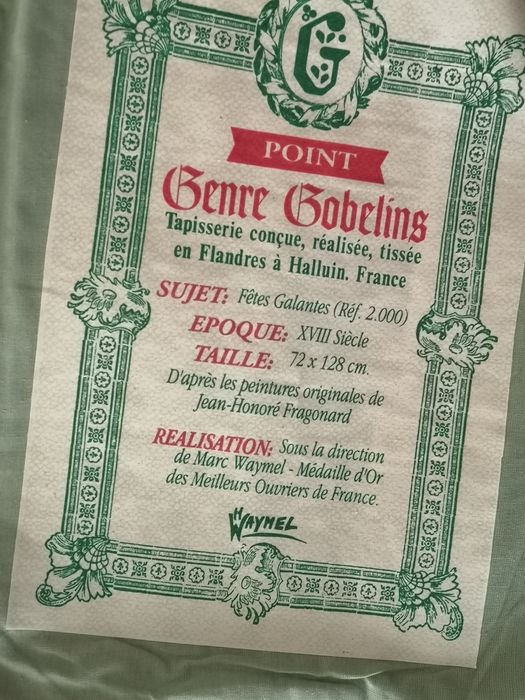 Tapeçaria Genre Gobelins