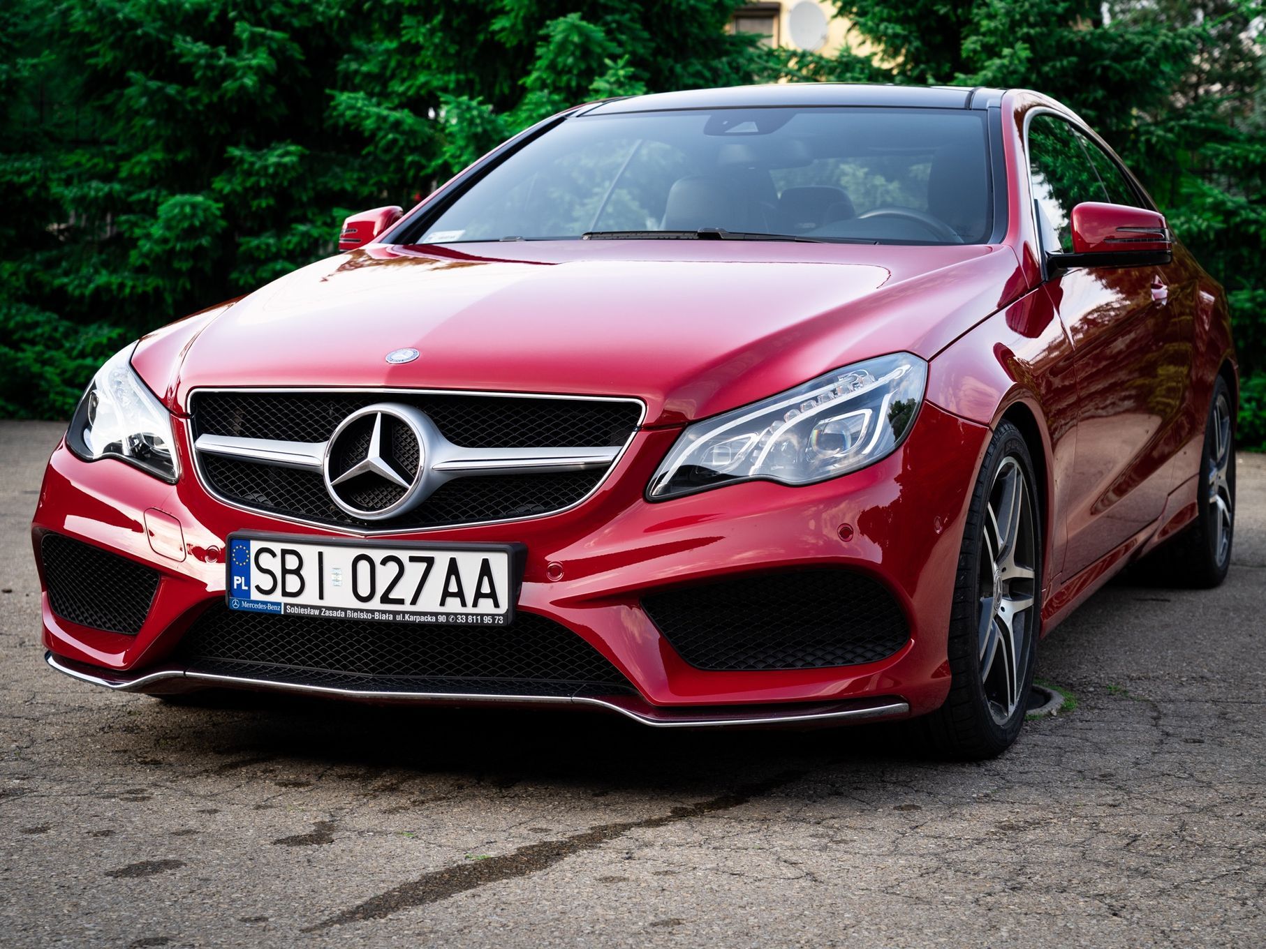 Mercedes-Benz Klasa E Mercedes E Coupé 2015 | Fire Opal Red | Kolekcjonerski | 1 właściciel