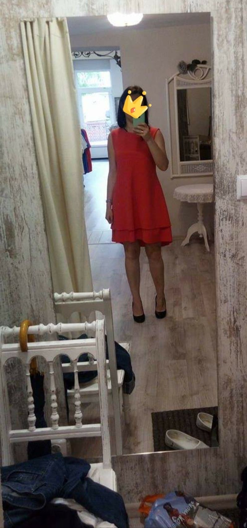 Piękna czerwona sukienka, rozmiar M