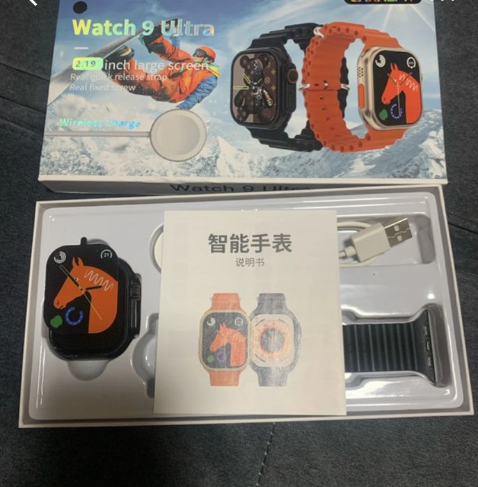Smart watch 9 ultra como novo com 3 pulseiras novas
