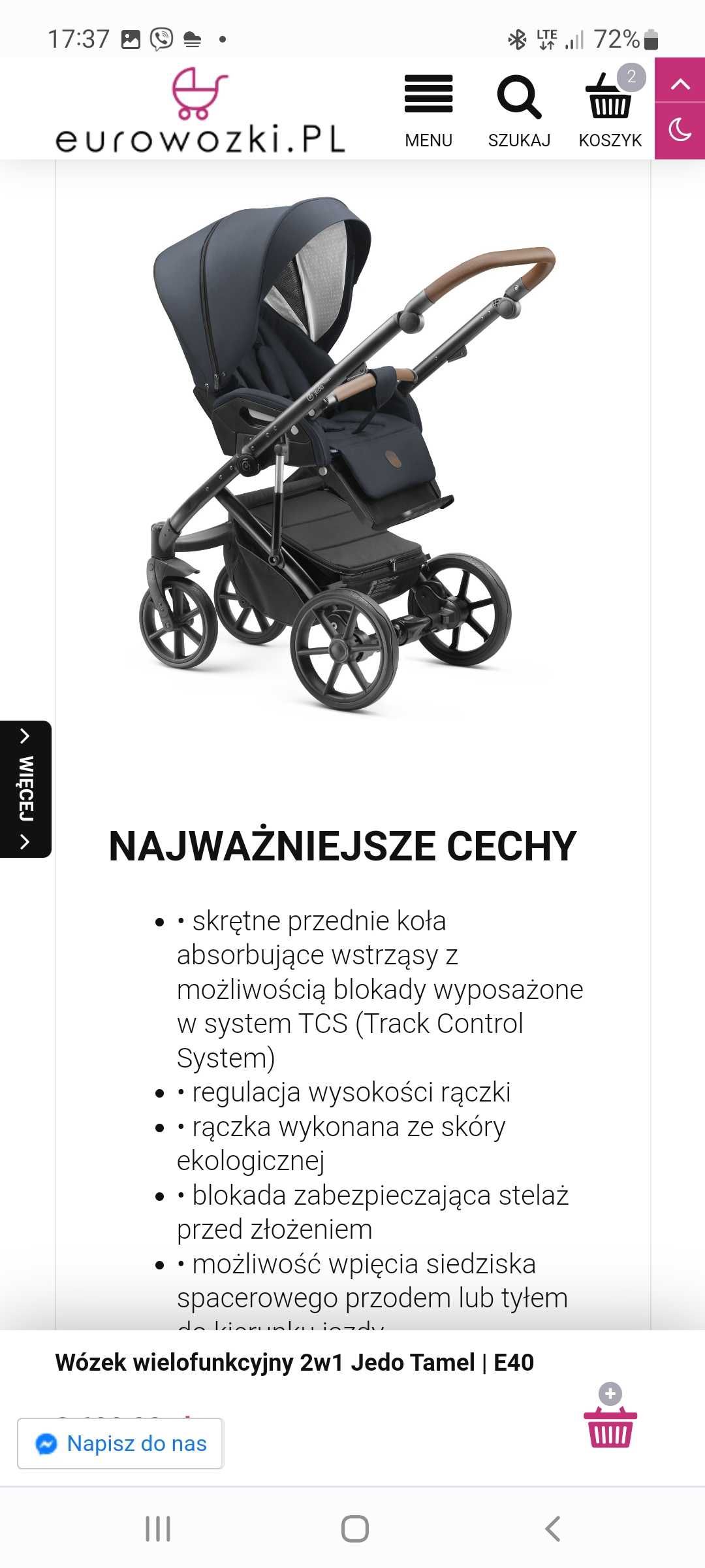 Wózek JEDO Tamel E40