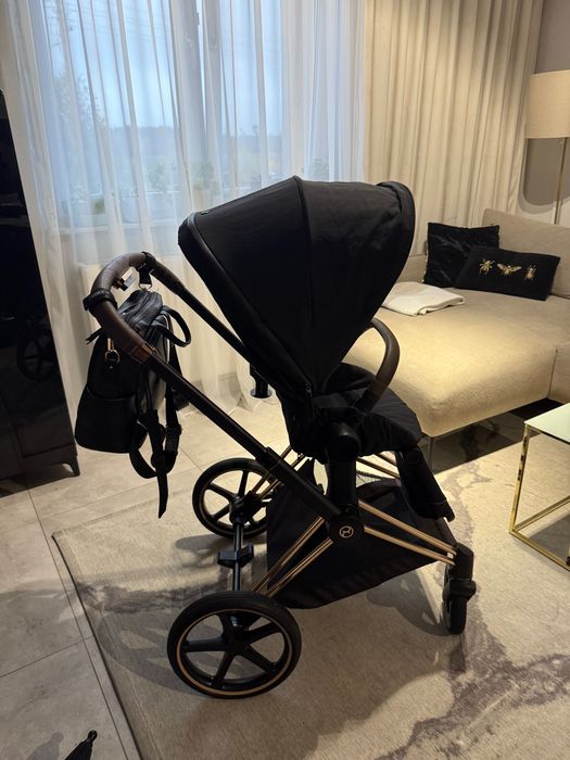 Wózek Cybex Priam 4w1 rose gold deep black 5w1 6w1