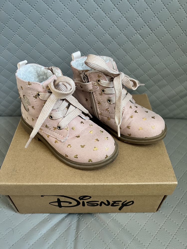 Botki sznurowane Friboo Disney rose gold