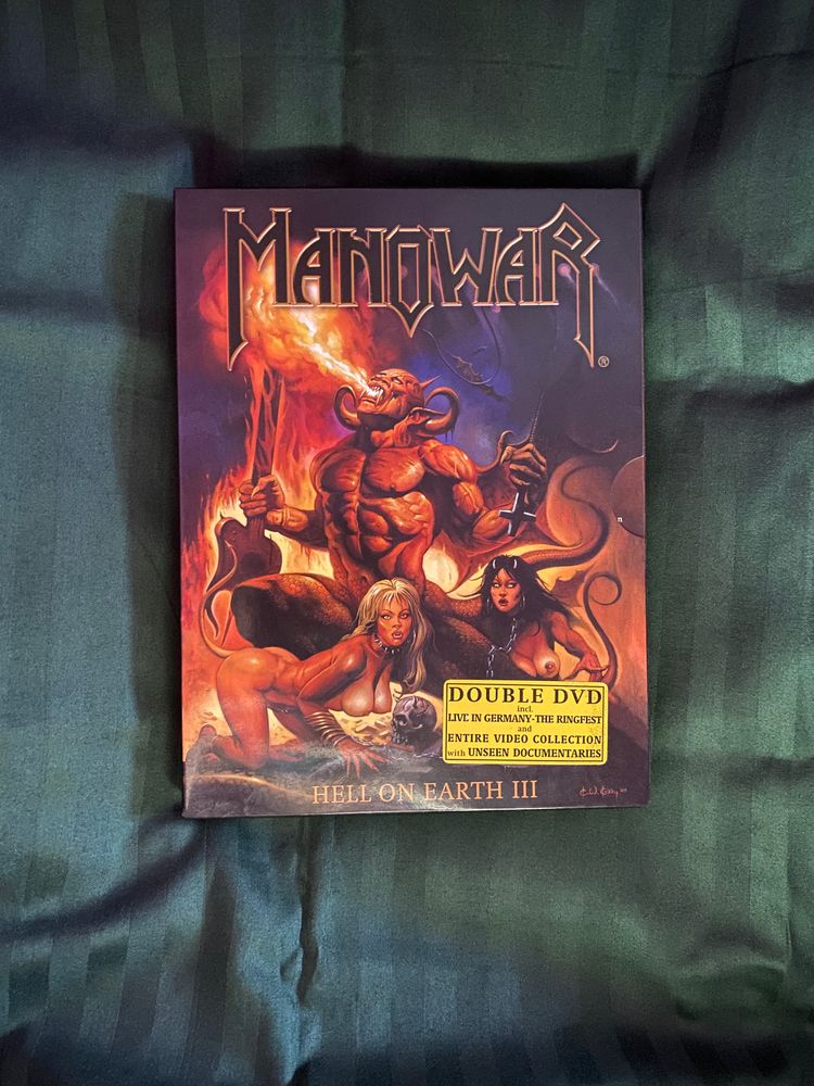 Manowar – Hell On Earth III (2003, Digipak, Slipcase, DVD). Мановар
