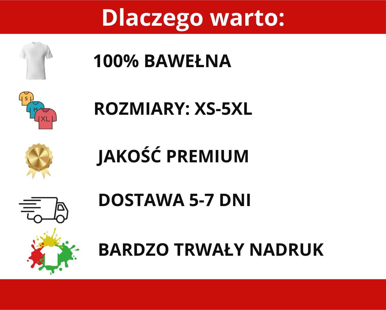 ++Pakiet 10 koszulek z nadrukiem TWOIM LOGO 100% Bawełna MEGA JAKOŚĆ++