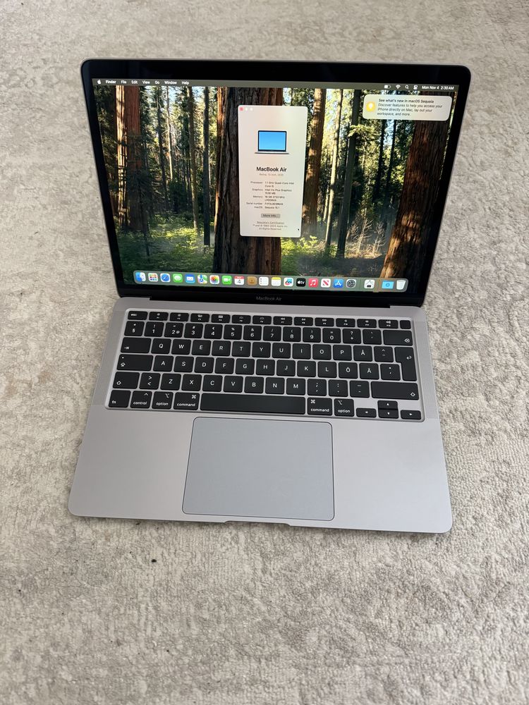 Macbook air 13 2020 core i5 8/256gb(ніяких мдм немає)
