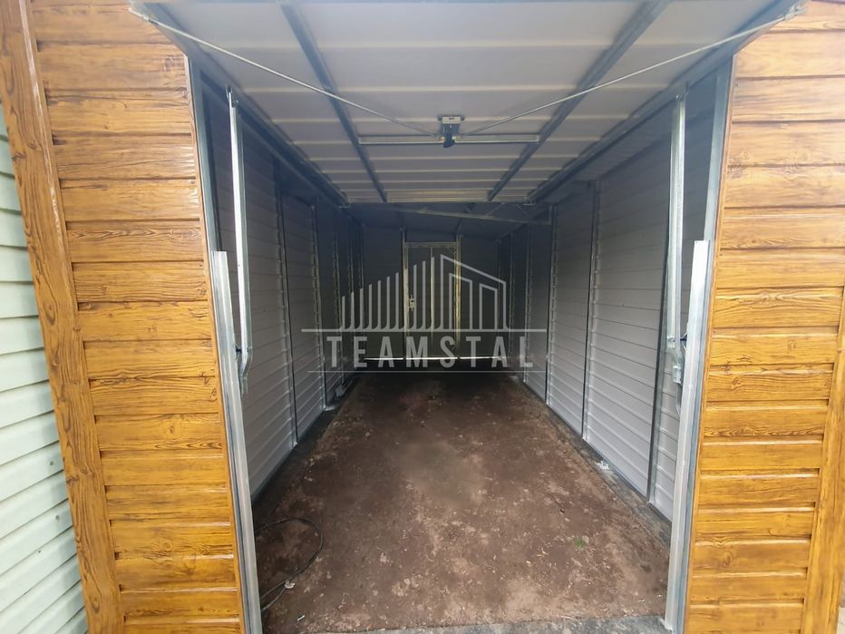 Domek Ogrodowy - Schowek - Garaż - Brama drzwi drewnopodobny TS633