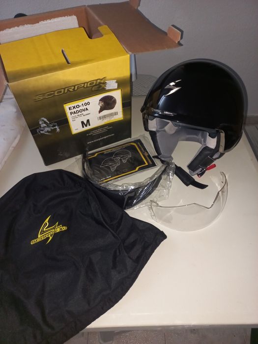Capacete Scorpion EXO-100 Padova M Preto