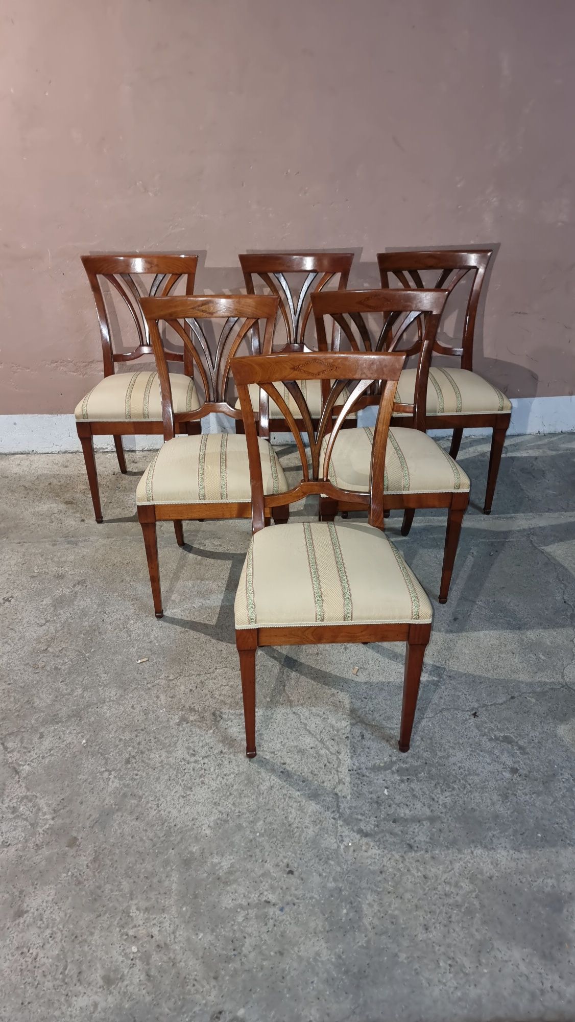 Antyczne Krzesła Biedermeier kpl 6szt