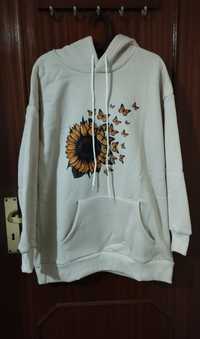 Hoodie c/ carapuço Beje. M