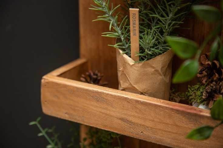 Regał półka ścienna drewniana Kwietnik, dekoracyjny, wiszący