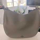 Coach Nomad Glovetanned Hobo Shoulder Bag/ Coach Nomad Hobo Cinza Pele