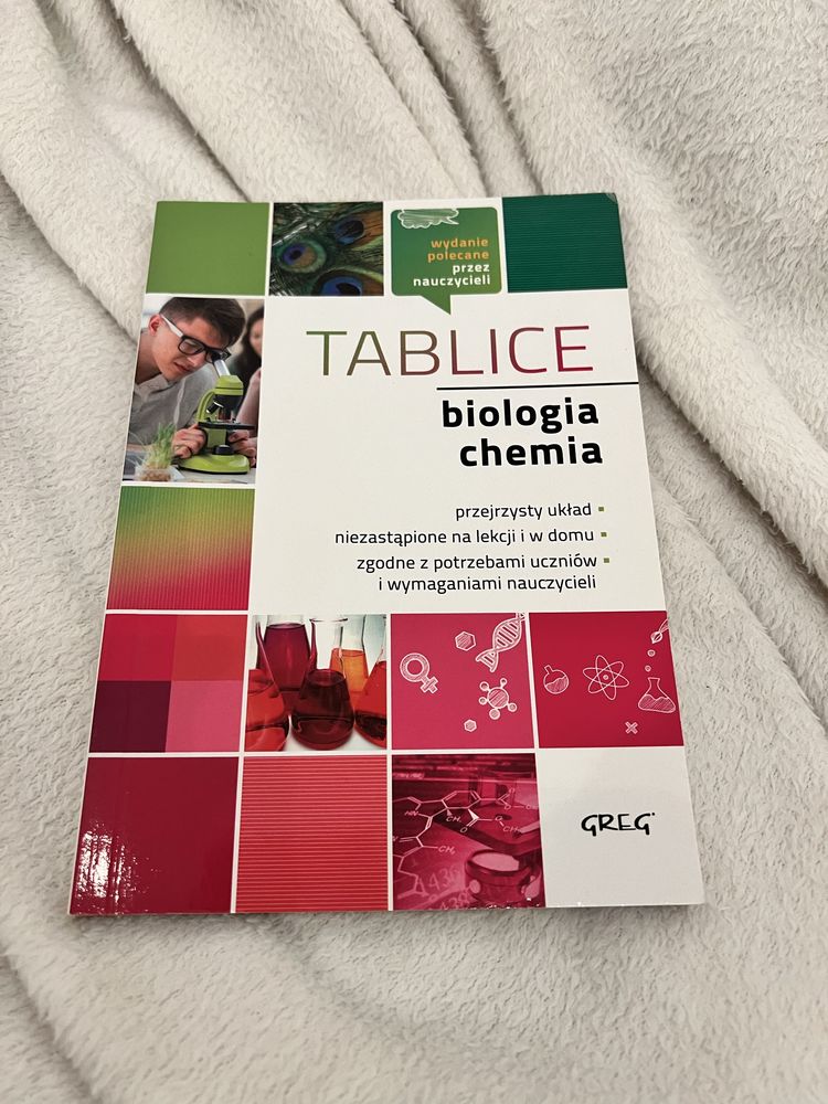 Greg tablice - biologia i chemia