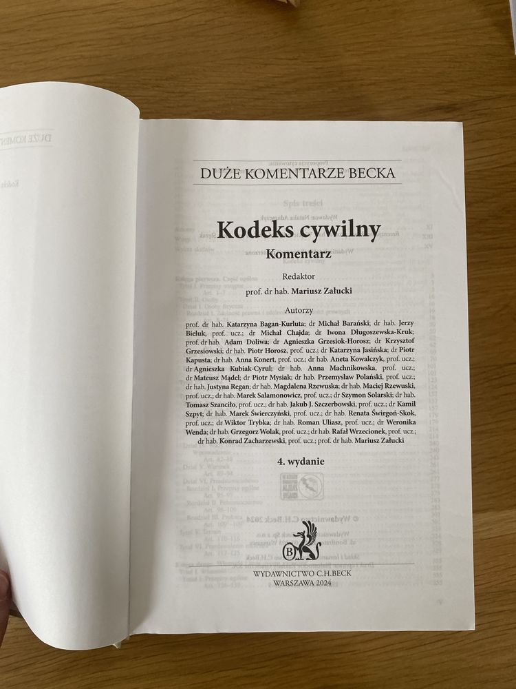 Kodeks Cywilny Komentarz 2024 M. Załucki
