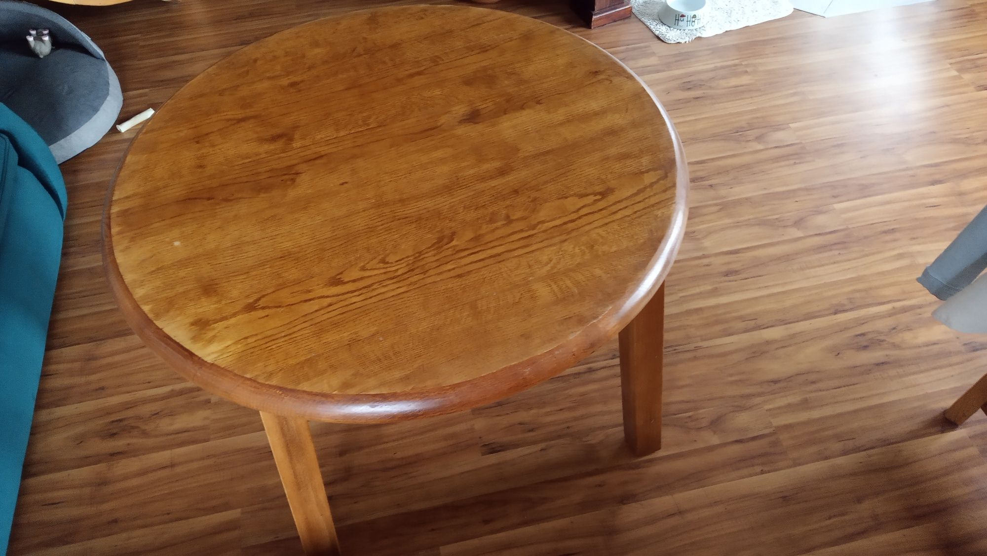 Stół z litego drewna dębowy okrągły