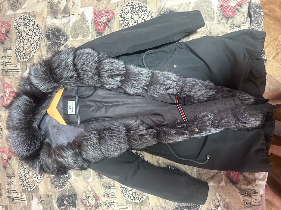 Парка с натуральная чернабайка (5000)46размер
