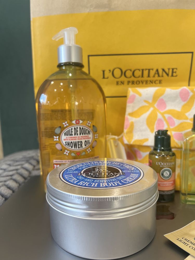 Подарунок Loccitane набір Олія/ Крем/ Мініатюри Нове