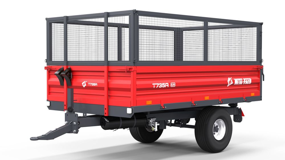 Metal-Fach T735A  Przyczepa rolnicza dwuosiowa 14 t - T739