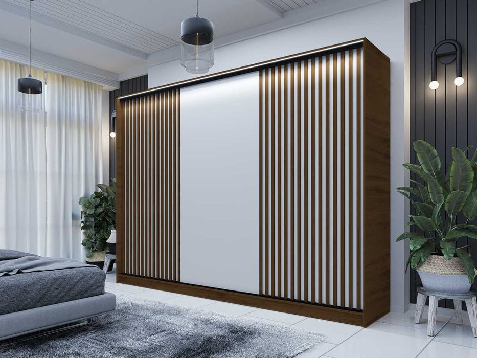 Szafa przesuwna z lamelami 150x205x56