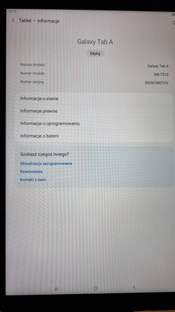 Tablet samsung tablet A sm t-510 3/64