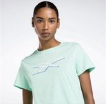 Футболка жіноча оригінал reebok розмір s 100% cotton бірюза