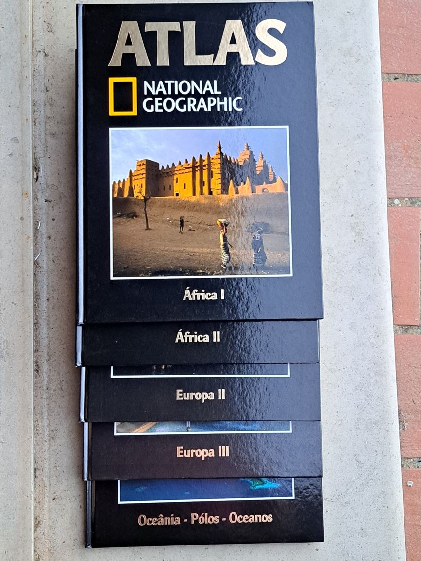 Livros ATLAS - National Geographic LOTE 5 livros 10€