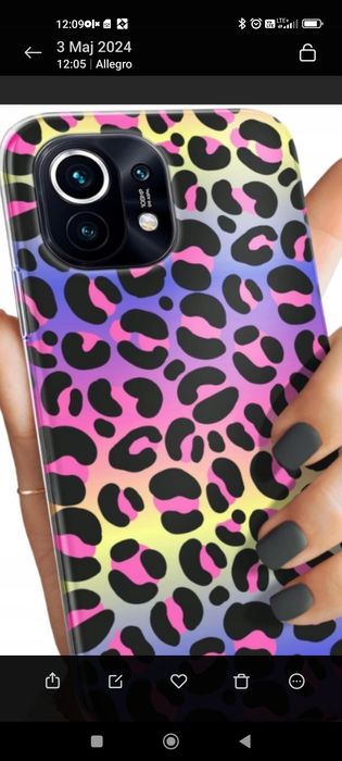 Pokrowiec Etui case Xiaomi Mi 11i nowy tęcza