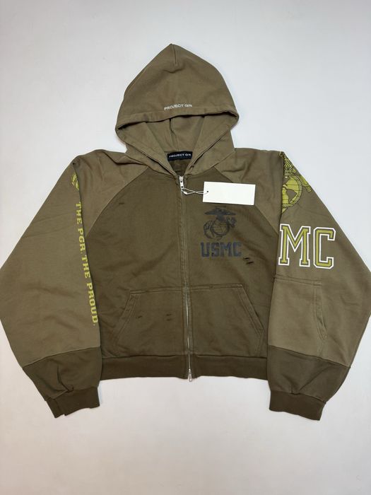 Зіп худі Grailz Project G/R USMC M L ERD Oversized Rick Zip up