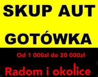 Skup Aut Osobowe Dostawcze do 20  tys zł Radom, Jedlińsk, Zwoleń, Kozi
