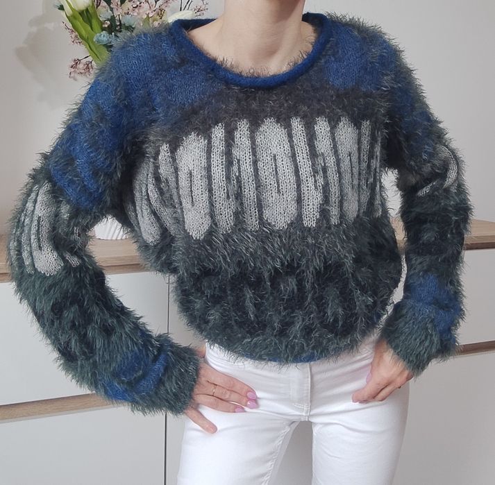 Only sweter oversize luzny włochacz ciepły zimowy  l 40