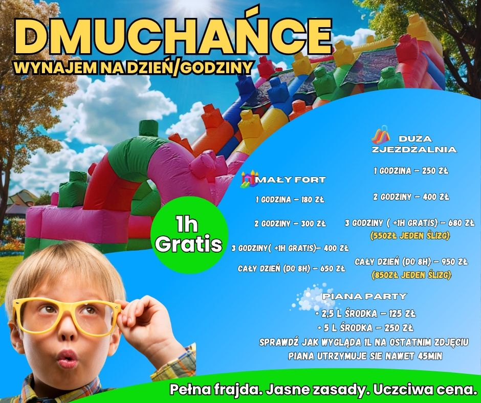 Zamki Dmuchane wynajem - radość dzieci,spokój rodziców;)